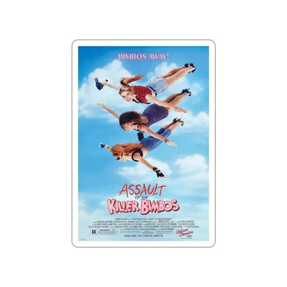 ASSAULT OF THE KILLER BIMBOS 1988 Movie Poster STICKER Vinyl Die-Cut Decal 6 Inch - The Sticker Space