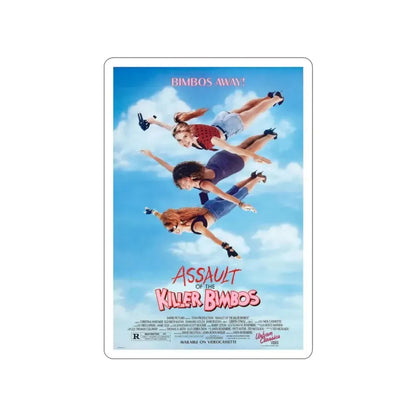 ASSAULT OF THE KILLER BIMBOS 1988 Movie Poster STICKER Vinyl Die-Cut Decal - The Sticker Space