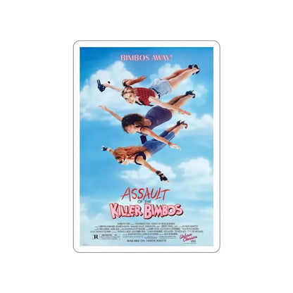 ASSAULT OF THE KILLER BIMBOS 1988 Movie Poster STICKER Vinyl Die-Cut Decal - The Sticker Space
