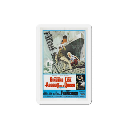 Assault on a Queen 1966 Movie Poster Die-Cut Magnet-3 Inch-The Sticker Space