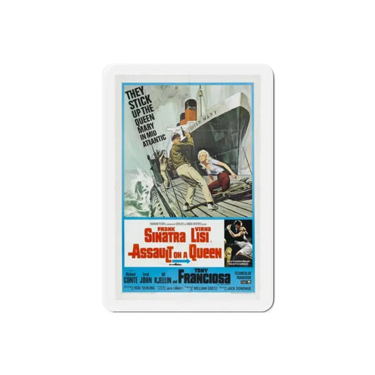 Assault on a Queen 1966 Movie Poster Refrigerator Magnet 2 Inch - The Sticker Space