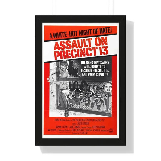 ASSAULT ON PRECINCT 13 1976 - Framed Movie Poster 16″ x 24″ Black - The Sticker Space