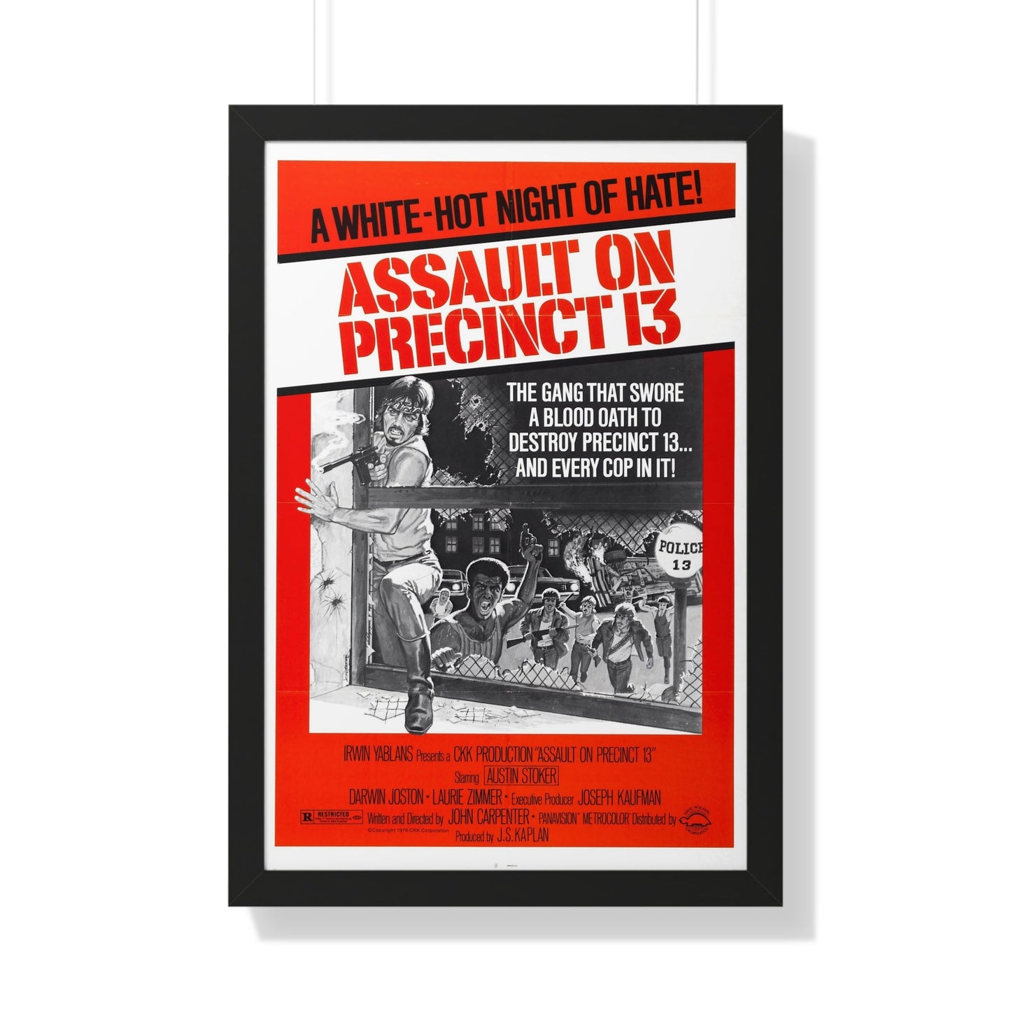 ASSAULT ON PRECINCT 13 1976 - Framed Movie Poster-20" x 30"-The Sticker Space