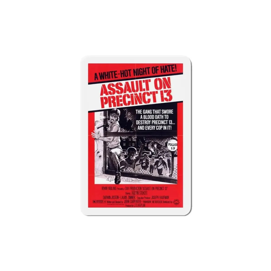 Assault on Precinct 13 1976 Movie Poster Refrigerator Magnet - The Sticker Space