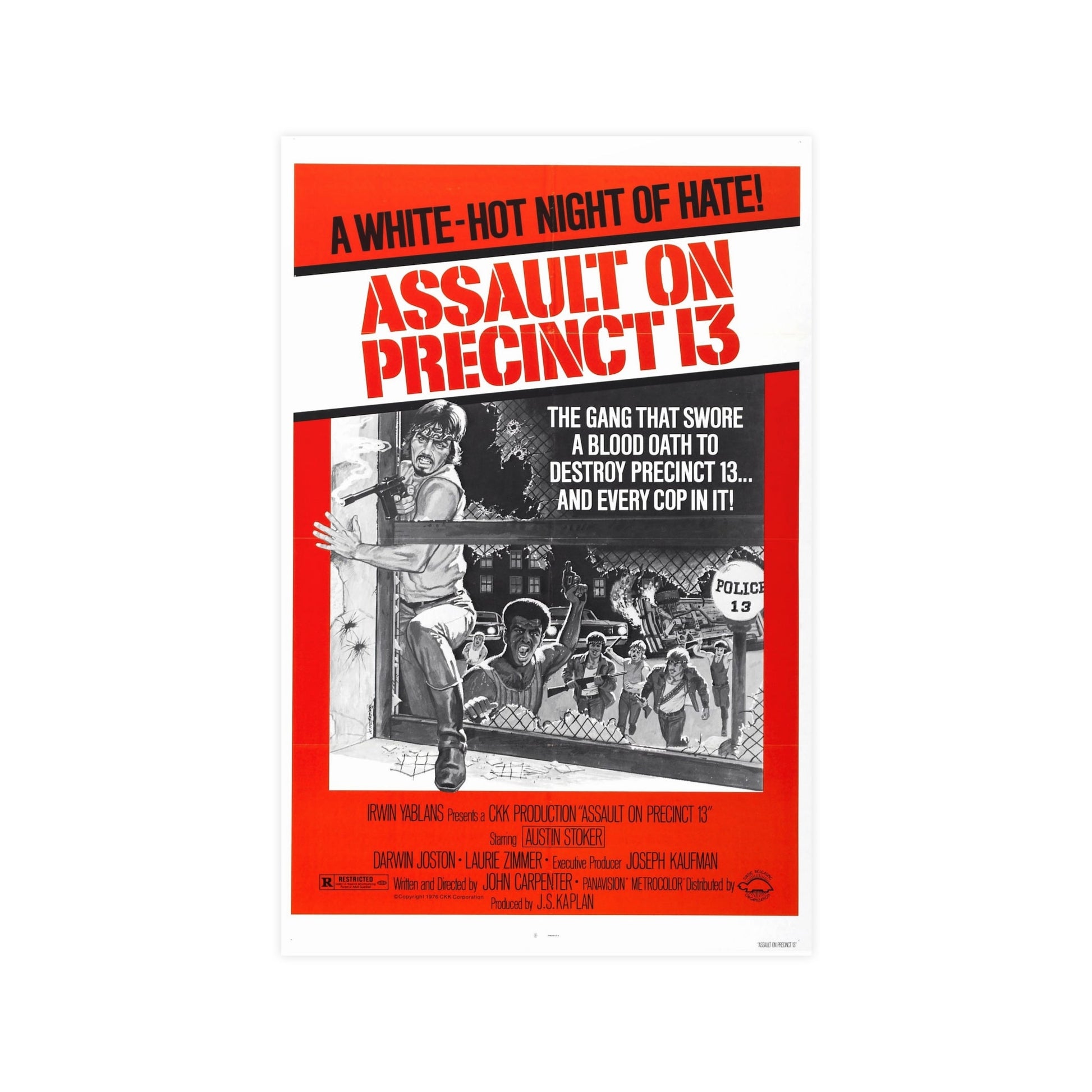 ASSAULT ON PRECINCT 13 1976 - Paper Movie Poster-11″ x 17″ (Vertical)-The Sticker Space