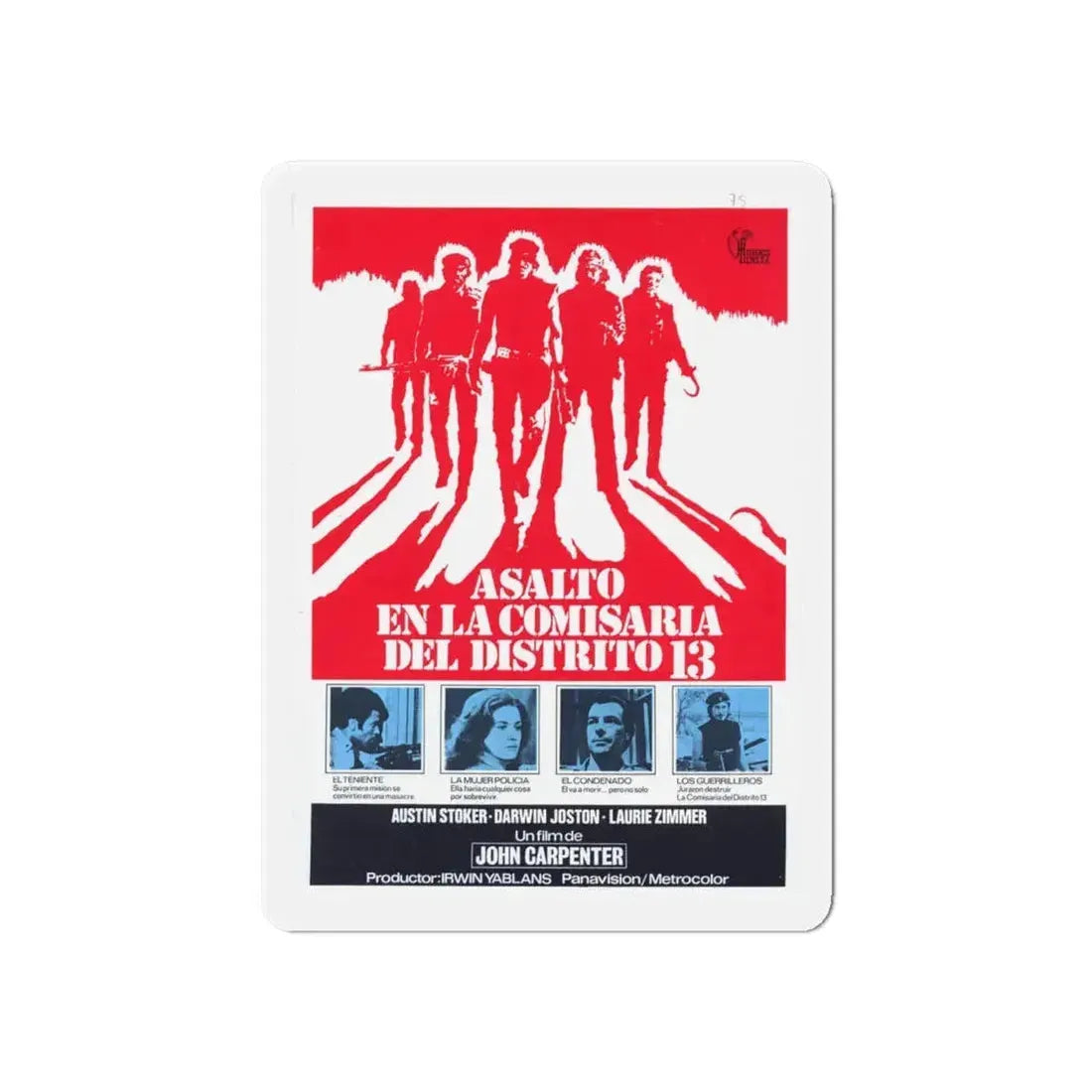 ASSAULT ON PRECINCT 13 (2) 1976 Movie Poster - Refrigerator Magnet 6 Inch - The Sticker Space