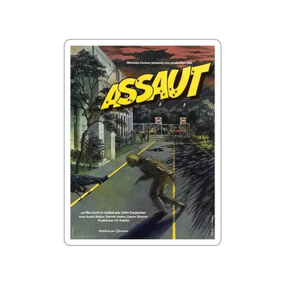 ASSAULT ON PRECINCT 13 (FRENCH) 1976 Movie Poster STICKER Vinyl Die-Cut Decal 5 Inch - The Sticker Space