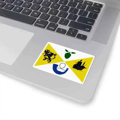 Assenede vlag (Belgium) STICKER Vinyl Kiss-Cut Decal - The Sticker Space