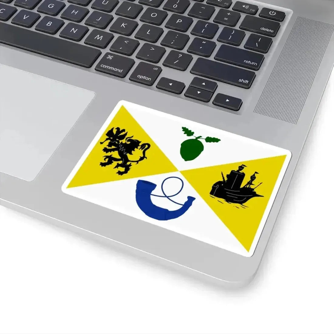 Assenede vlag (Belgium) STICKER Vinyl Kiss-Cut Decal - The Sticker Space