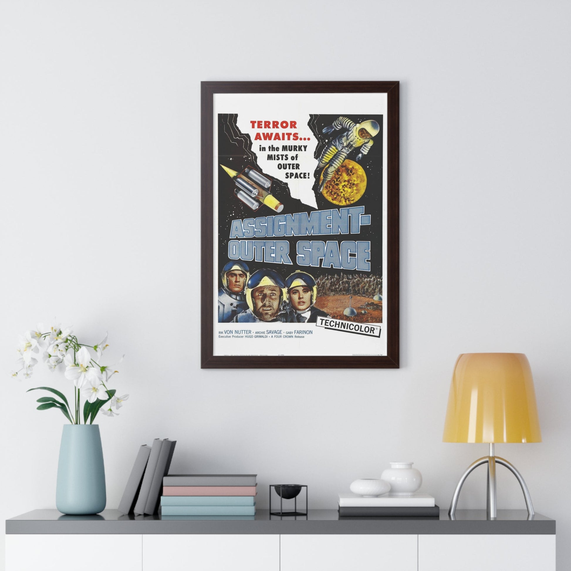 ASSIGNMENT OUTER SPACE 1960 - Framed Movie Poster-The Sticker Space