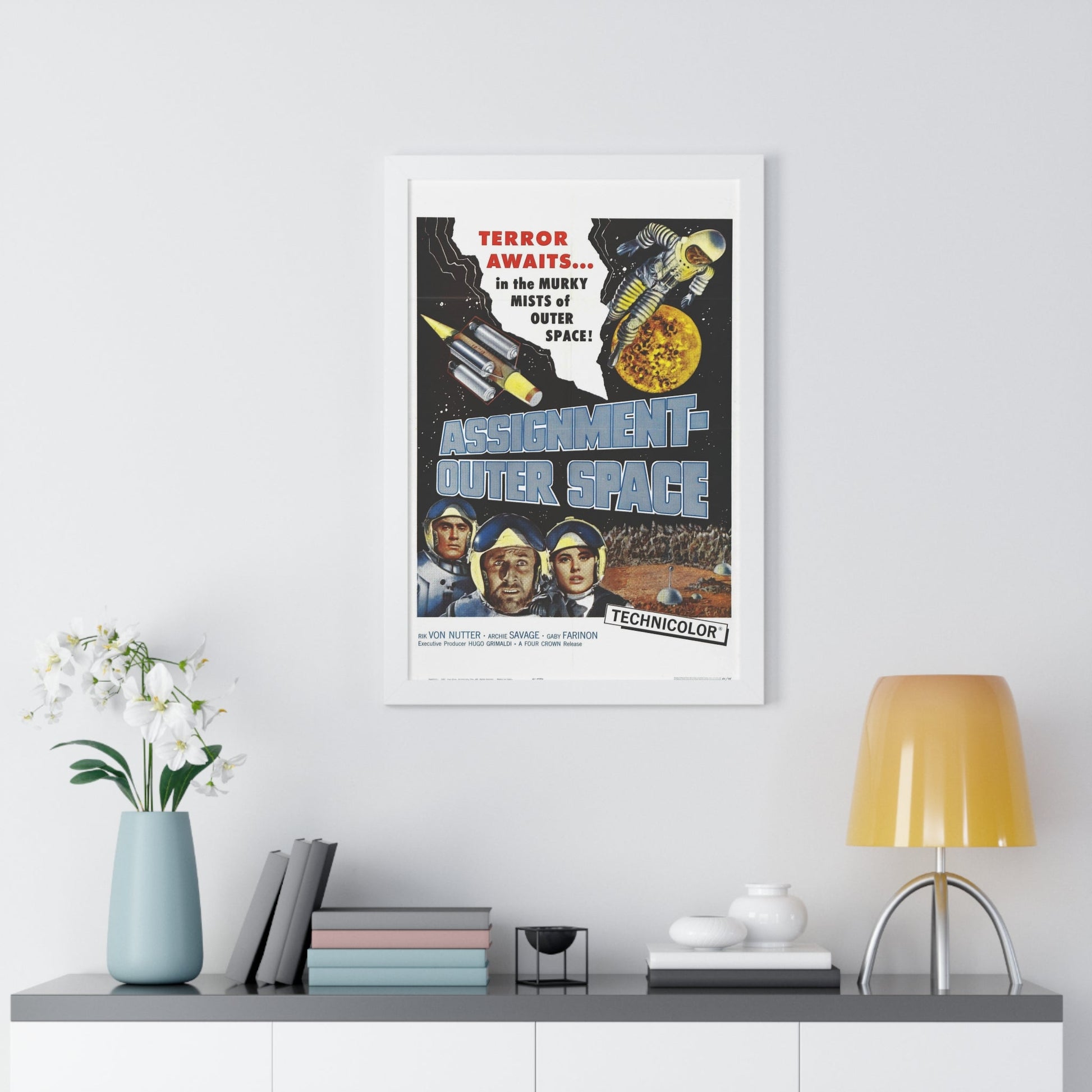 ASSIGNMENT OUTER SPACE 1960 - Framed Movie Poster-The Sticker Space