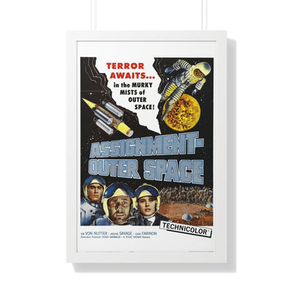 ASSIGNMENT OUTER SPACE 1960 - Framed Movie Poster-20" x 30"-The Sticker Space