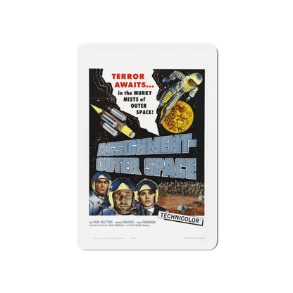 ASSIGNMENT OUTER SPACE 1960 Movie Poster - Die-Cut Magnet-6 × 6"-The Sticker Space