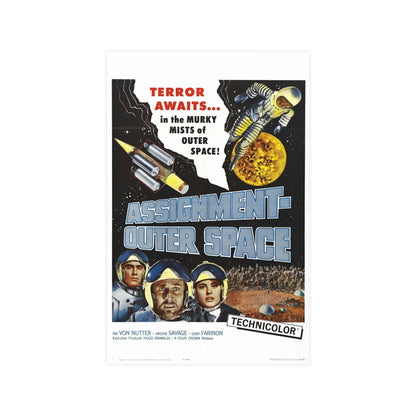 ASSIGNMENT OUTER SPACE 1960 - Paper Movie Poster-11″ x 17″ (Vertical)-The Sticker Space
