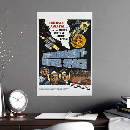 ASSIGNMENT OUTER SPACE 1960 - Paper Movie Poster-The Sticker Space