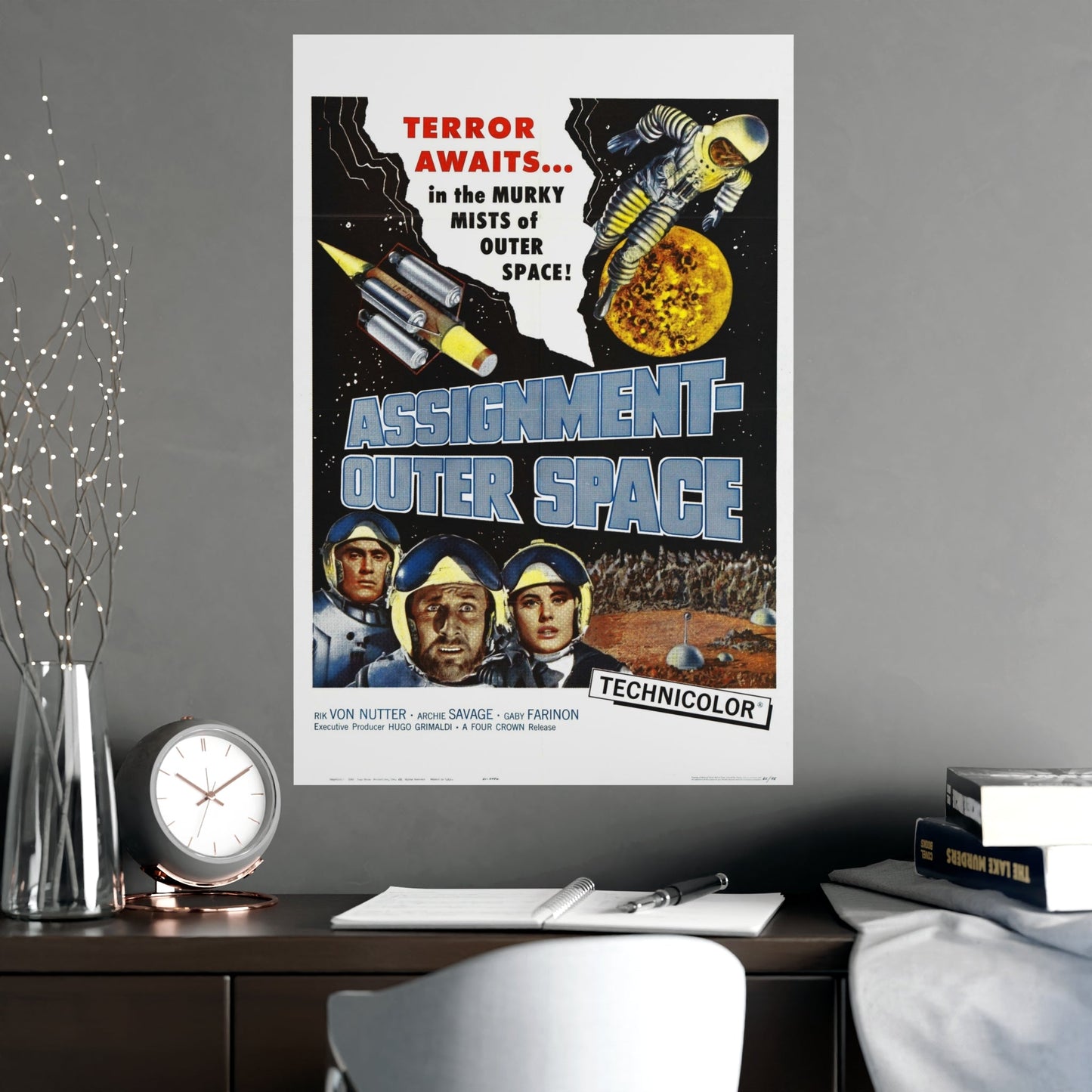 ASSIGNMENT OUTER SPACE 1960 - Paper Movie Poster-The Sticker Space