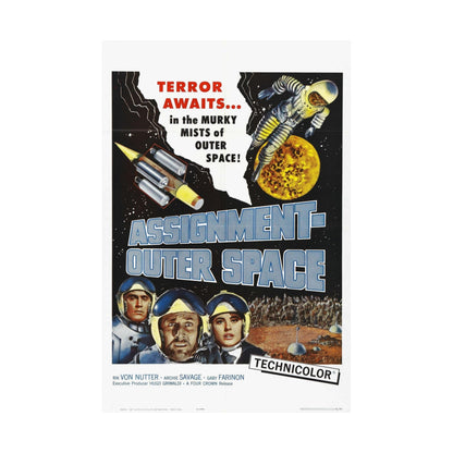 ASSIGNMENT OUTER SPACE 1960 - Paper Movie Poster-The Sticker Space