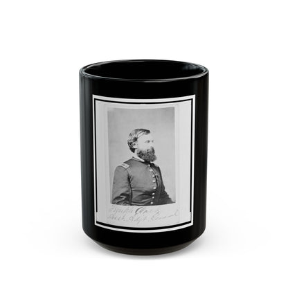 Assistant Adjunct General Temple Clark, Union Officer, Half-Length Portrait, Facing Right (U.S. Civil War) Black Coffee Mug