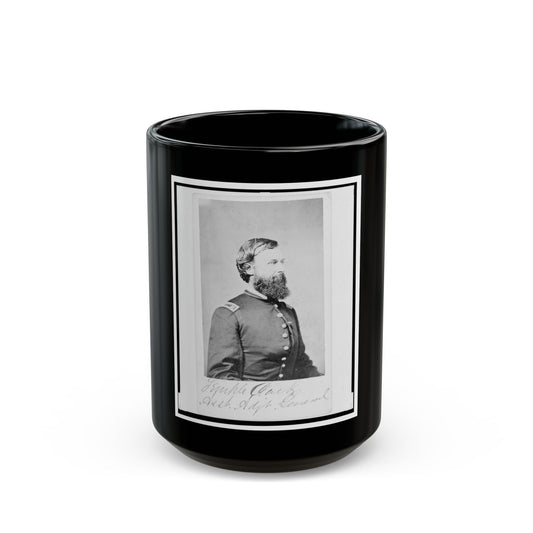 Assistant Adjunct General Temple Clark, Union Officer, Half-Length Portrait, Facing Right (U.S. Civil War) Black Coffee Mug