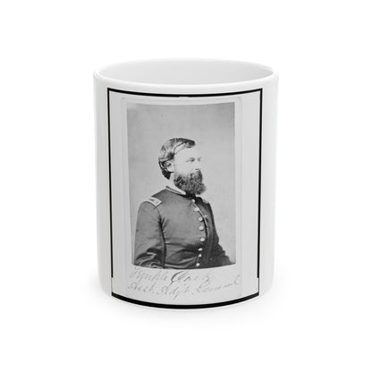 Assistant Adjunct General Temple Clark, Union Officer, Half-Length Portrait, Facing Right (U.S. Civil War) White Coffee Mug