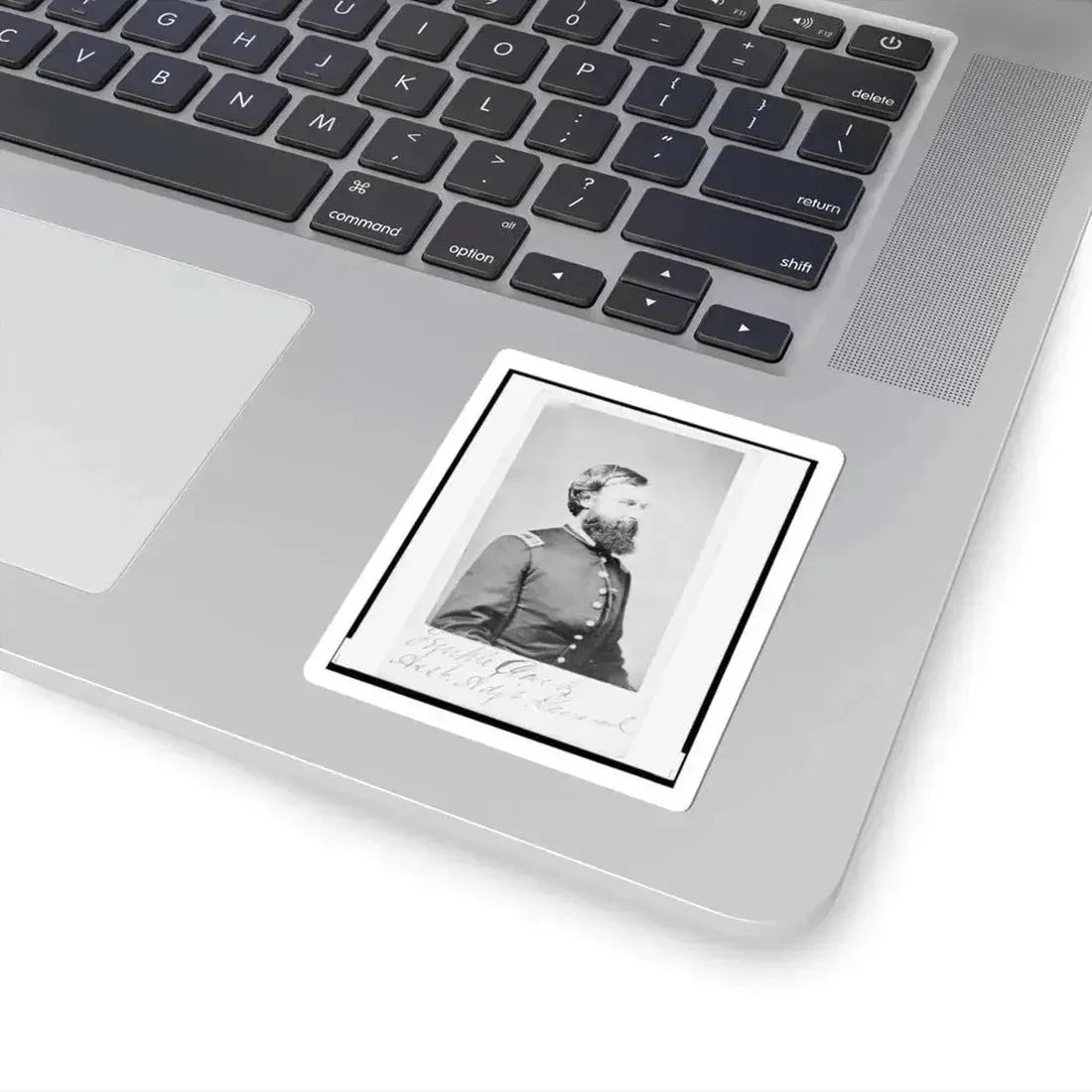 Assistant Adjunct General Temple Clark, Union Officer, Half-Length Portrait, Facing Right (U.S. Civil War) STICKER Vinyl Kiss-Cut Decal - The Sticker Space