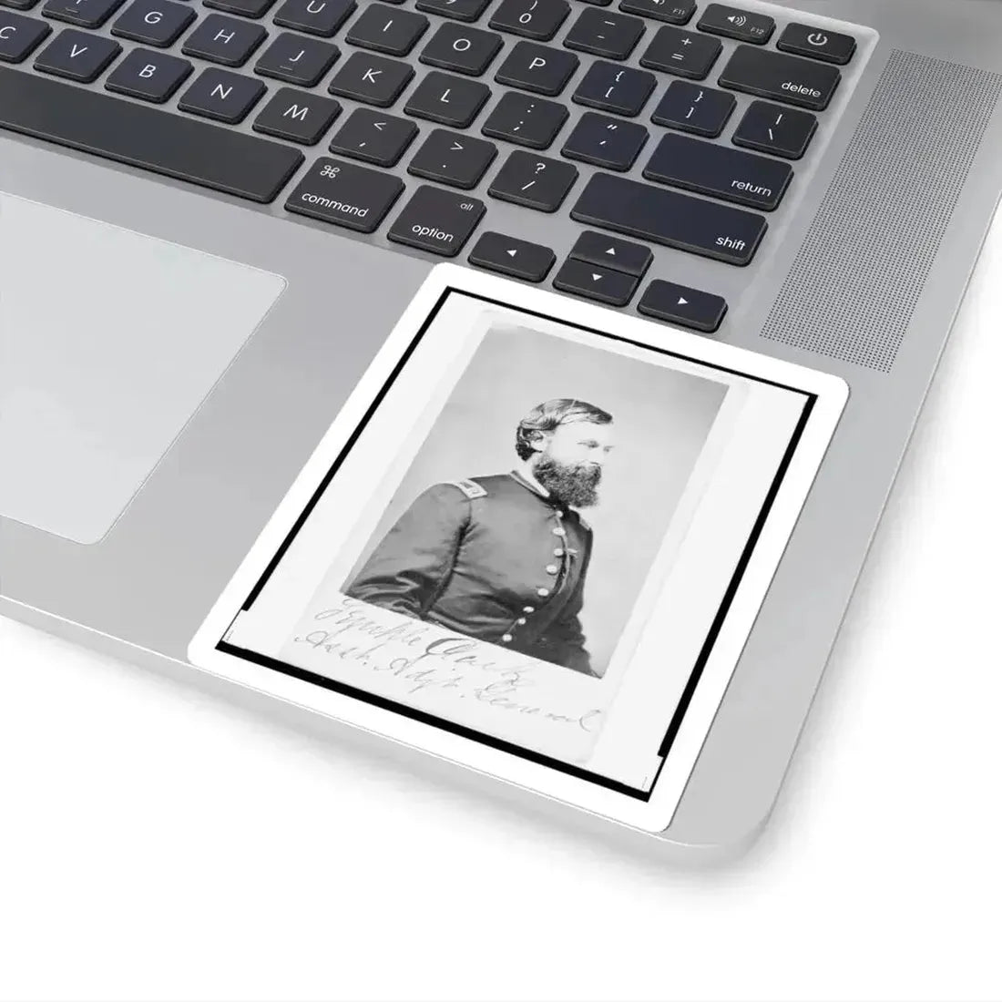 Assistant Adjunct General Temple Clark, Union Officer, Half-Length Portrait, Facing Right (U.S. Civil War) STICKER Vinyl Kiss-Cut Decal - The Sticker Space