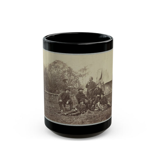 Assistant Engineers At Headquarters Army Of Potomac, Brandy Station, Va., January, 1864 (U.S. Civil War) Black Coffee Mug