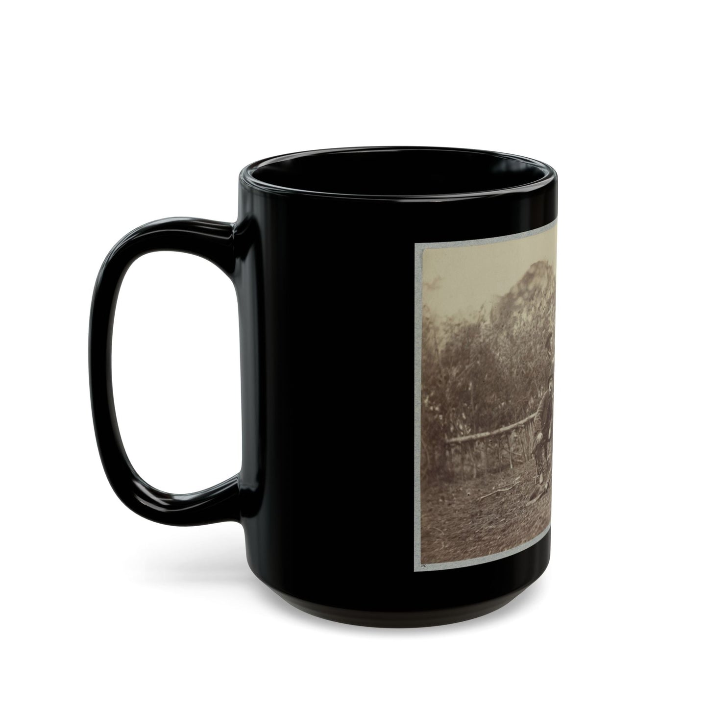 Assistant Engineers At Headquarters Army Of Potomac, Brandy Station, Va., January, 1864 (U.S. Civil War) Black Coffee Mug