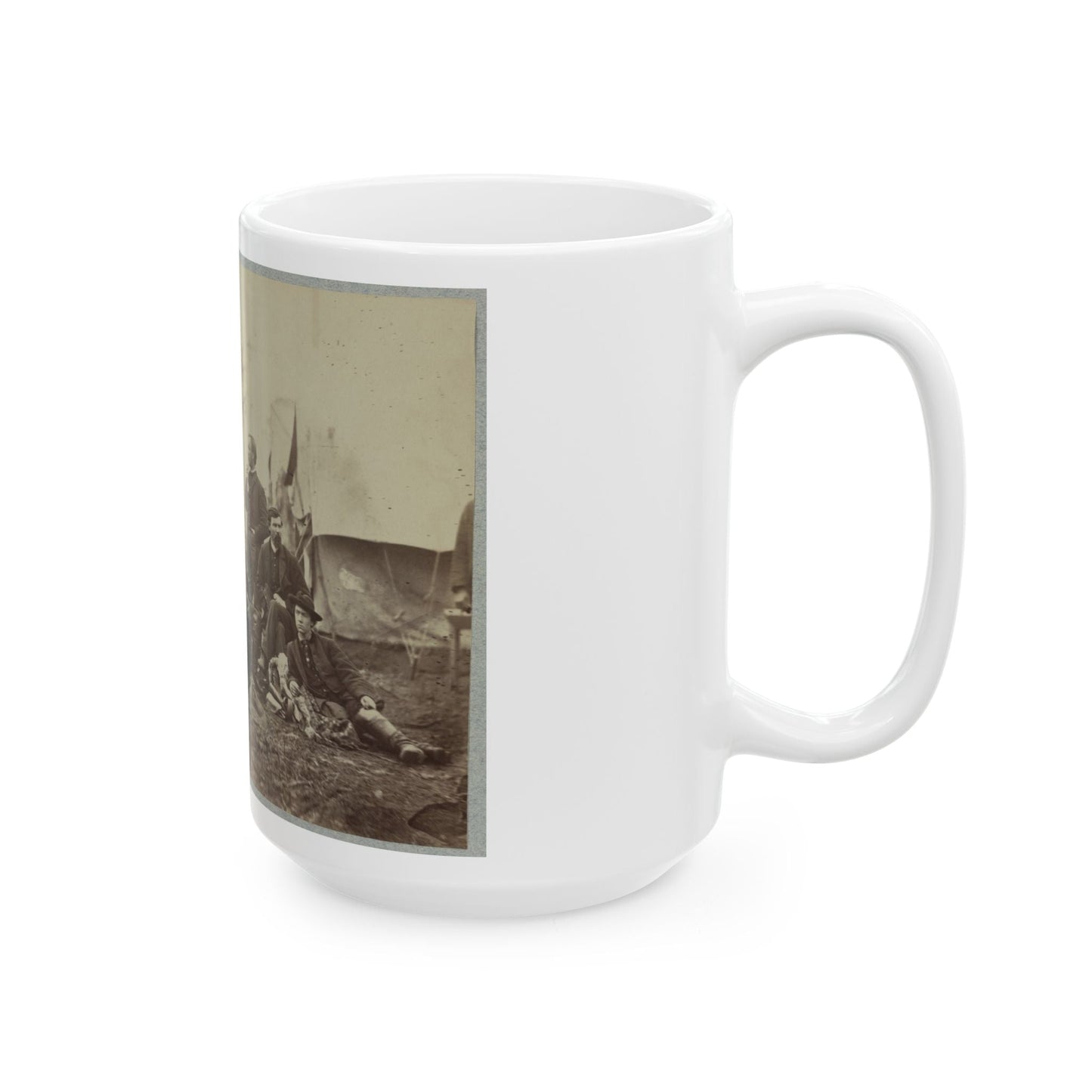 Assistant Engineers At Headquarters Army Of Potomac, Brandy Station, Va., January, 1864 (U.S. Civil War) White Coffee Mug