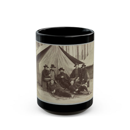 Assistant Engineers At Headquarters Army Of Potomac, November, 1864 (U.S. Civil War) Black Coffee Mug