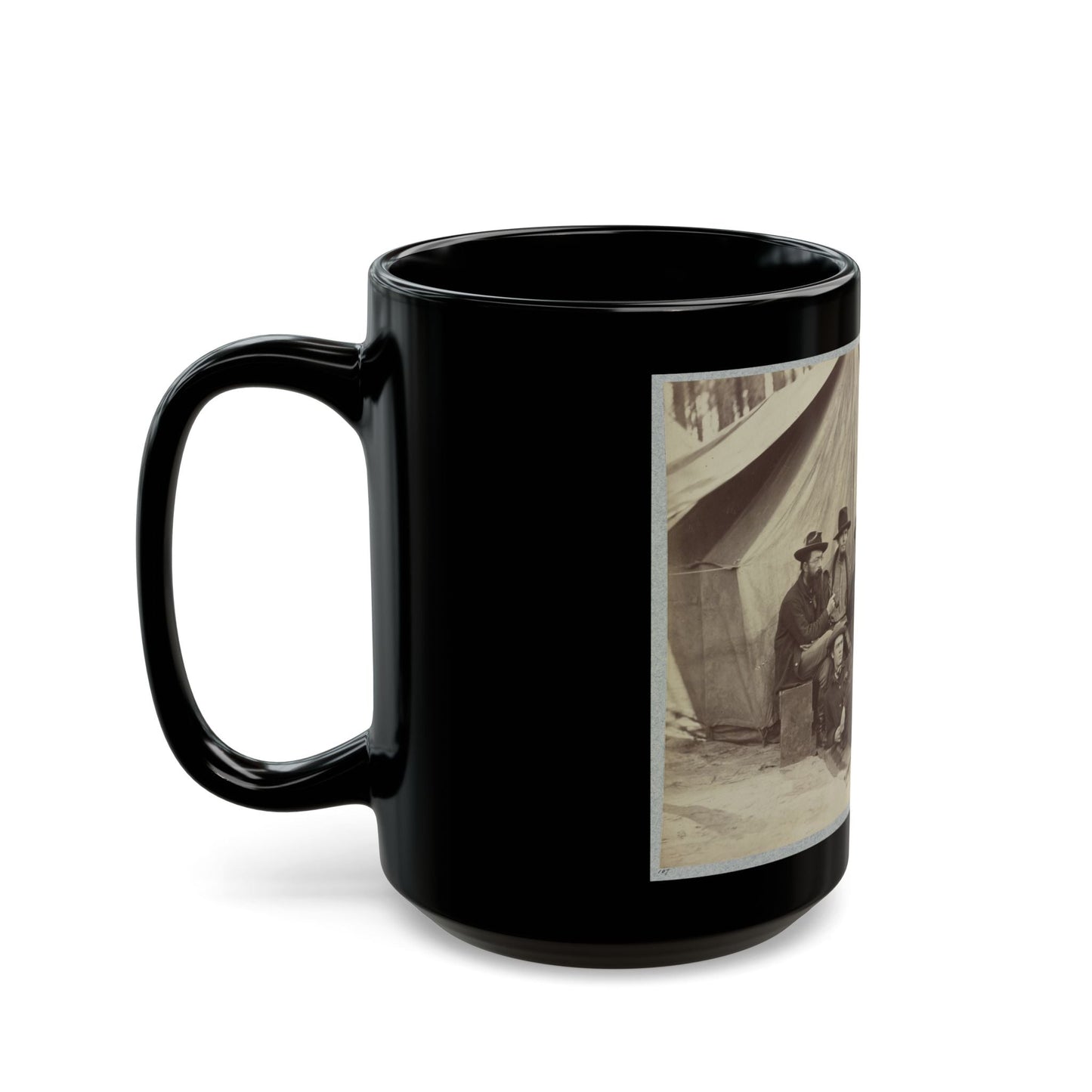 Assistant Engineers At Headquarters Army Of Potomac, November, 1864 (U.S. Civil War) Black Coffee Mug