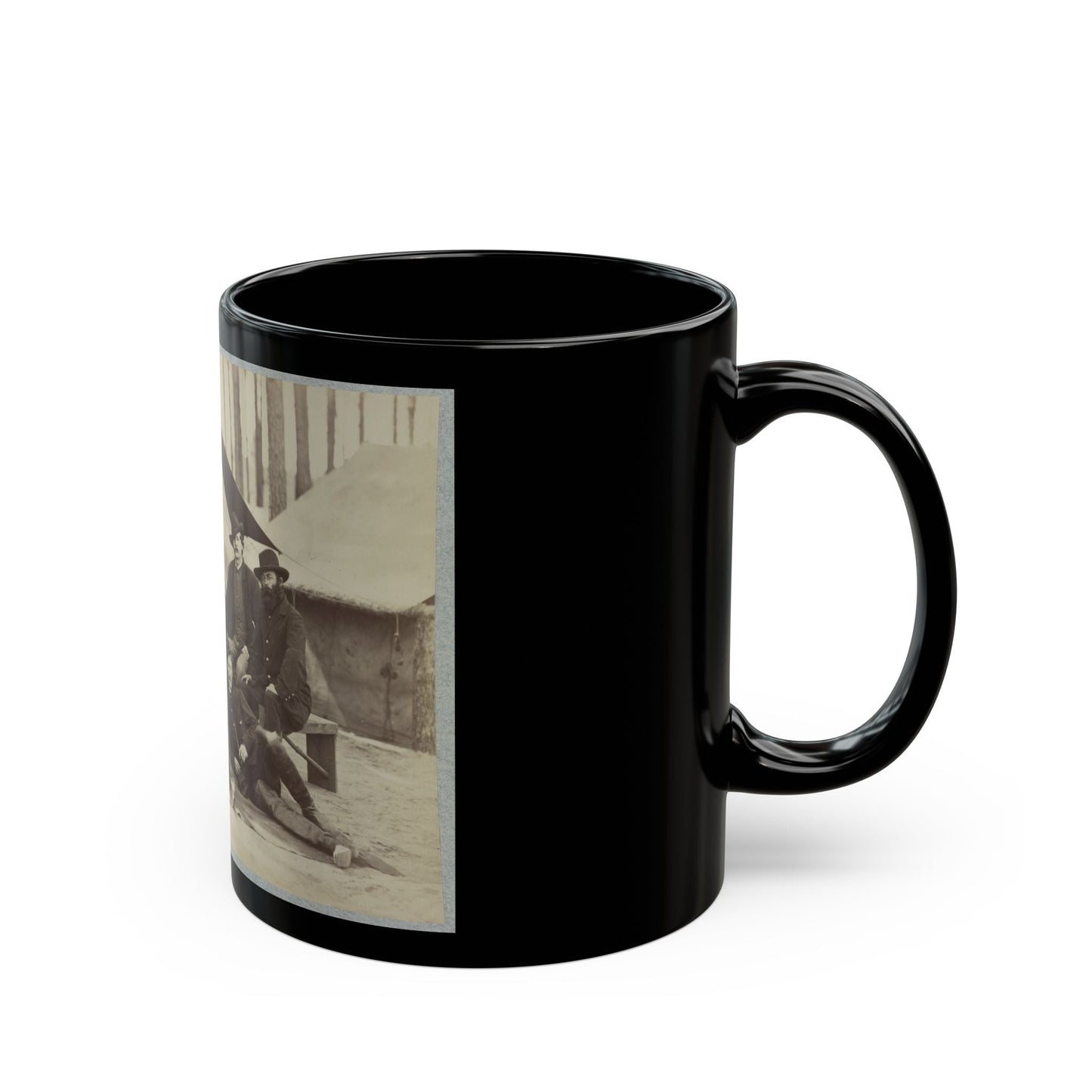 Assistant Engineers At Headquarters Army Of Potomac, November, 1864 (U.S. Civil War) Black Coffee Mug