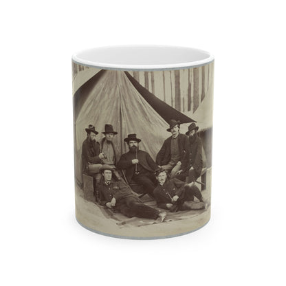 Assistant Engineers At Headquarters Army Of Potomac, November, 1864 (U.S. Civil War) White Coffee Mug