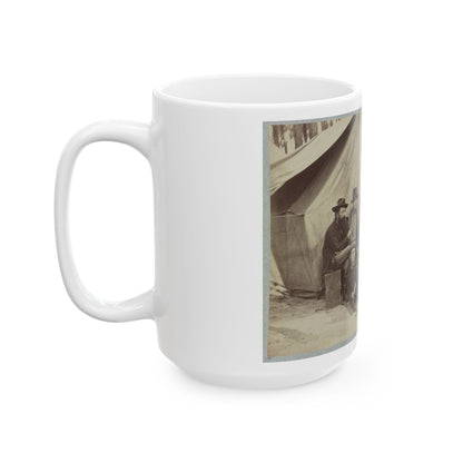 Assistant Engineers At Headquarters Army Of Potomac, November, 1864 (U.S. Civil War) White Coffee Mug