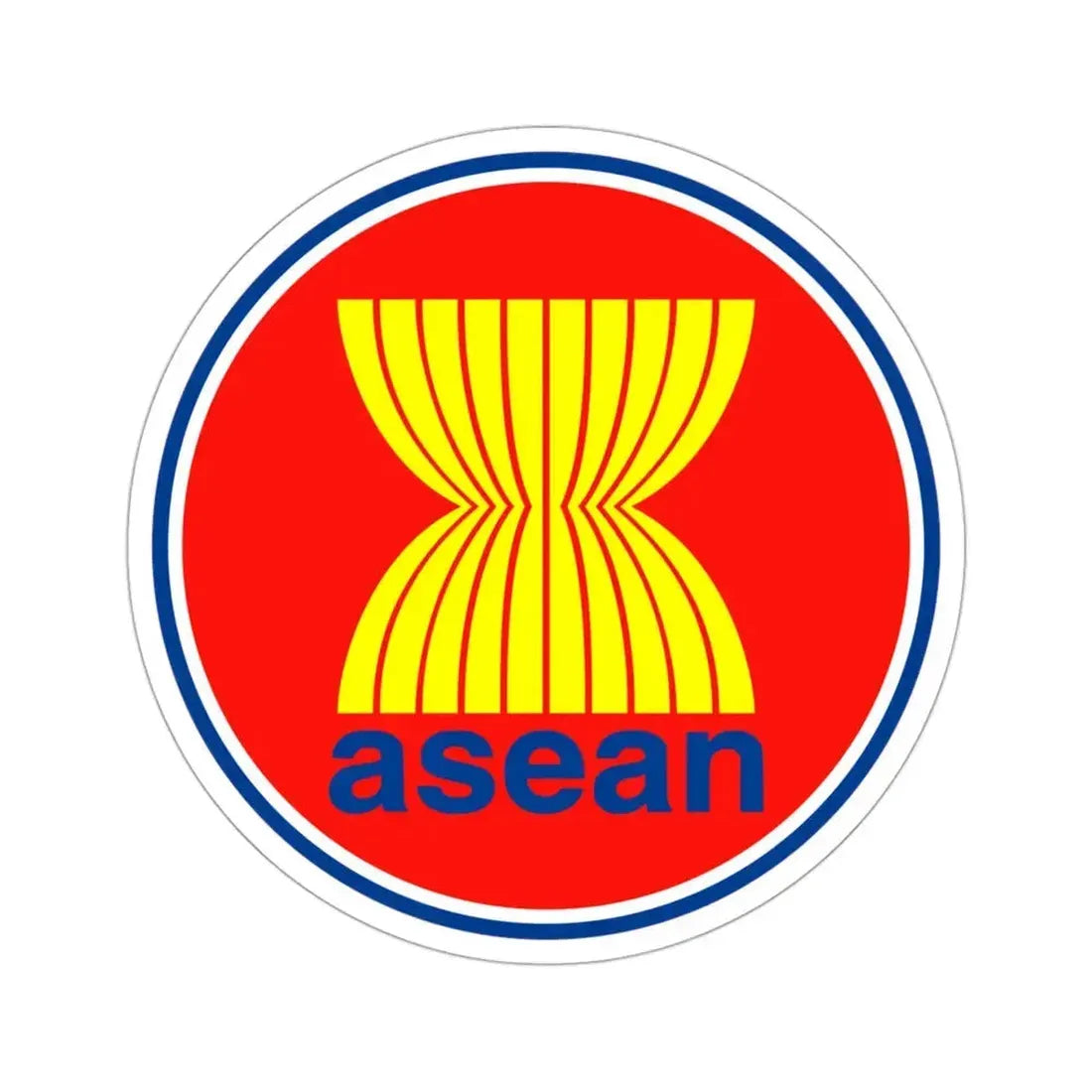Association of Southeast Asian Nations ASEAN STICKER Vinyl Die-Cut Decal 3 Inch - The Sticker Space