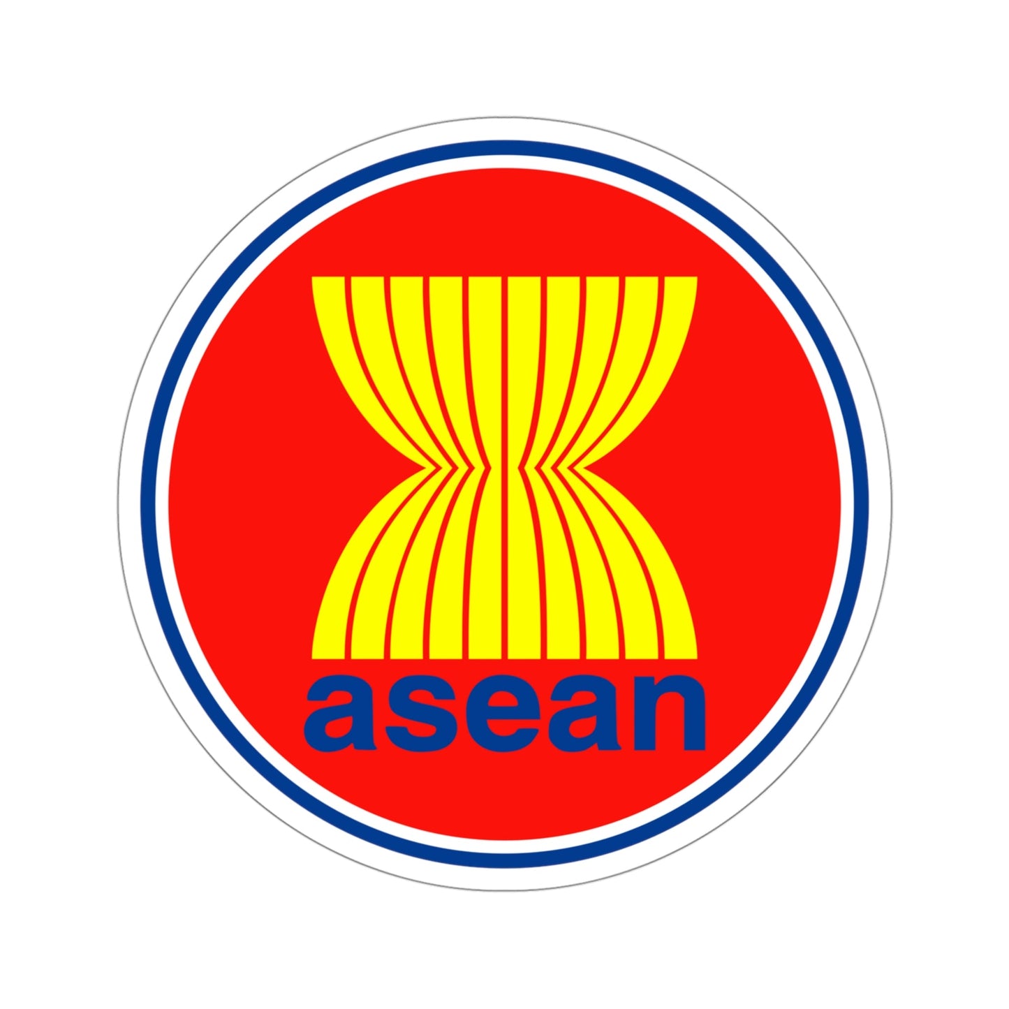 Association of Southeast Asian Nations ASEAN STICKER Vinyl Die-Cut Decal-4 Inch-The Sticker Space