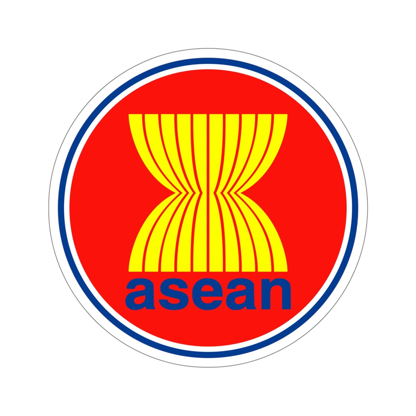 Association of Southeast Asian Nations ASEAN STICKER Vinyl Die-Cut Decal-5 Inch-The Sticker Space