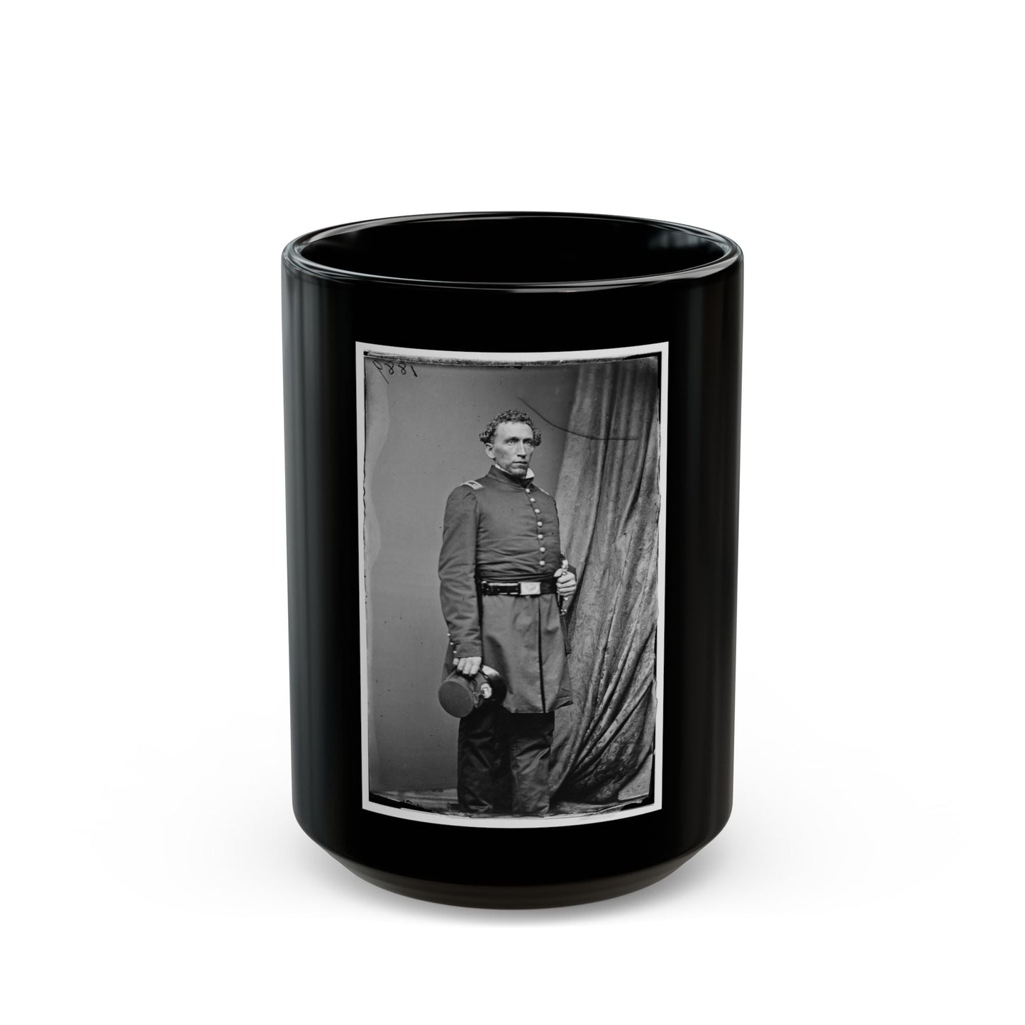 Asst. Surg. Luther Brusie, 3rd Ind Cav 001 (U.S. Civil War) Black Coffee Mug