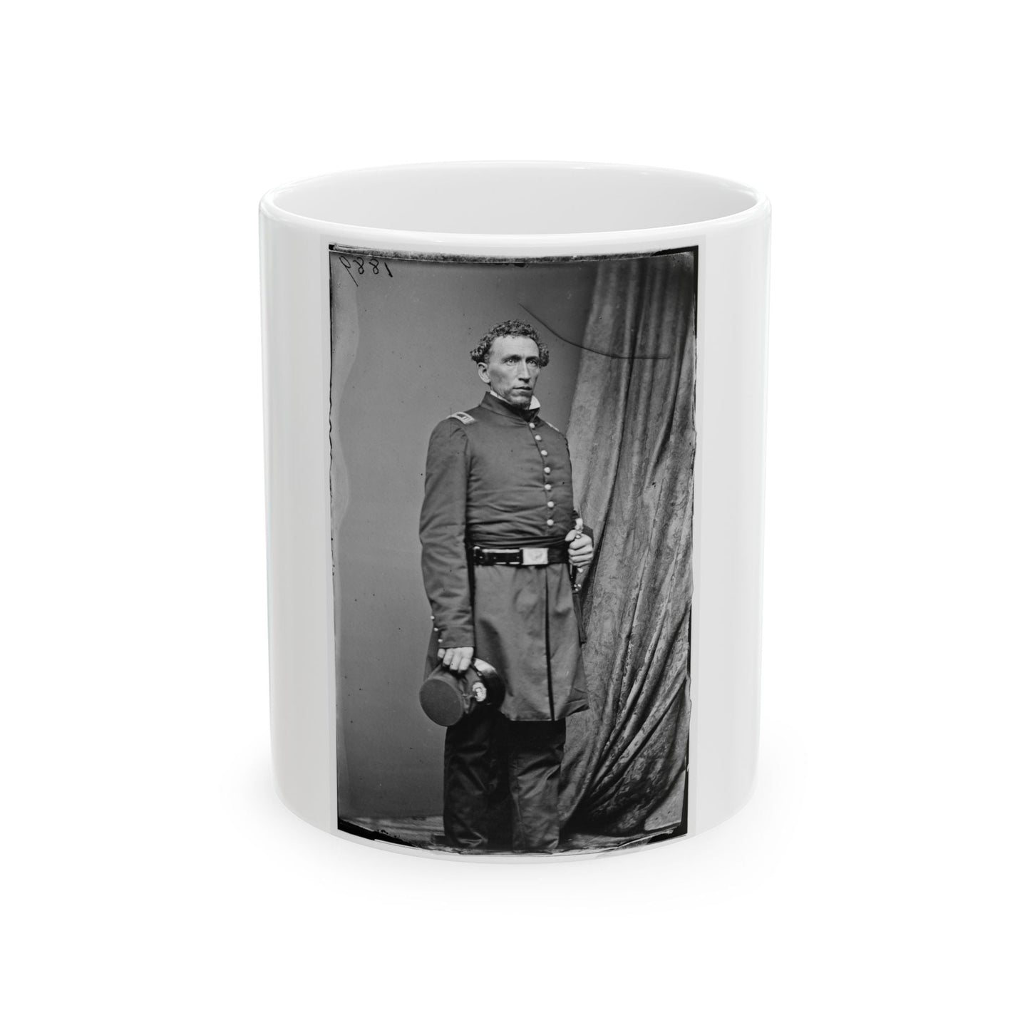 Asst. Surg. Luther Brusie, 3rd Ind Cav 001 (U.S. Civil War) White Coffee Mug