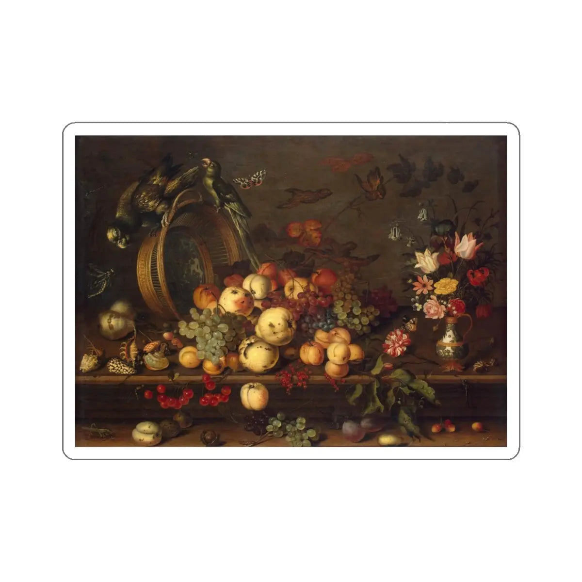 SKU:25182393443936726680 Sticker types:White Shape:Die-Cut Sizes:4" × 4"