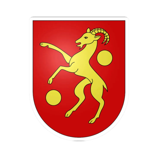 Astano-coat of arms (Switzerland) (Coat of Arms) STICKER Vinyl Kiss-Cut Decal 2 Inch White - The Sticker Space