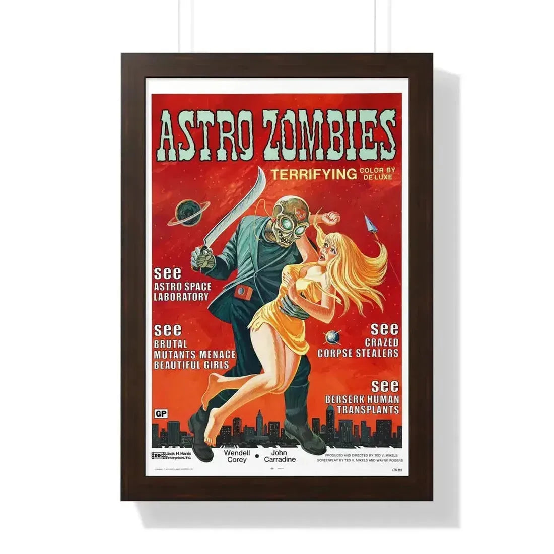 ASTRO ZOMBIES 1968 - Framed Movie Poster - The Sticker Space