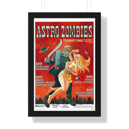 ASTRO ZOMBIES 1968 - Framed Movie Poster - The Sticker Space