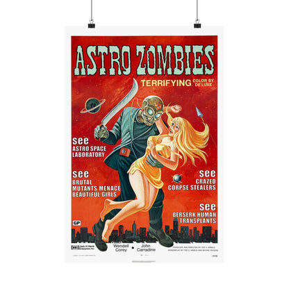 ASTRO ZOMBIES 1968 - Paper Movie Poster-16″ x 24″-The Sticker Space