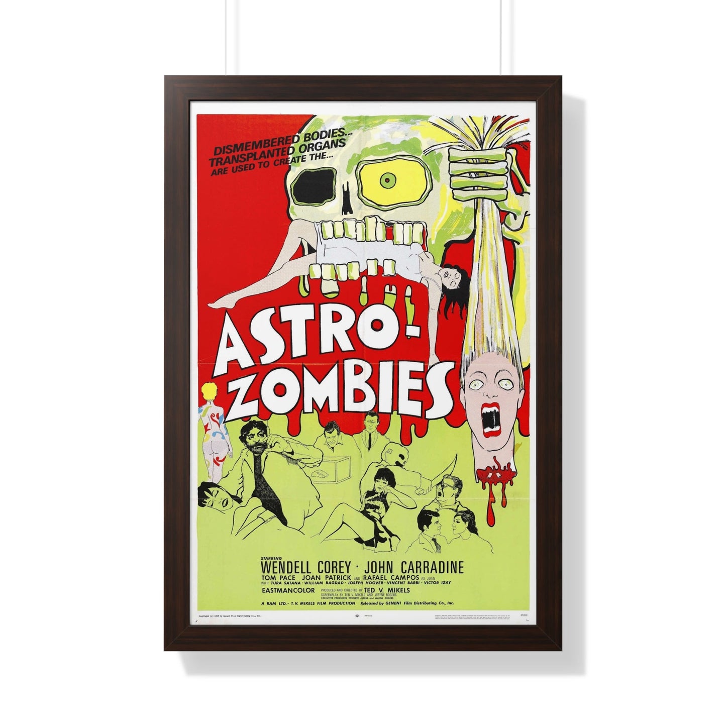 ASTRO ZOMBIES (2) 1968 - Framed Movie Poster-20" x 30"-The Sticker Space