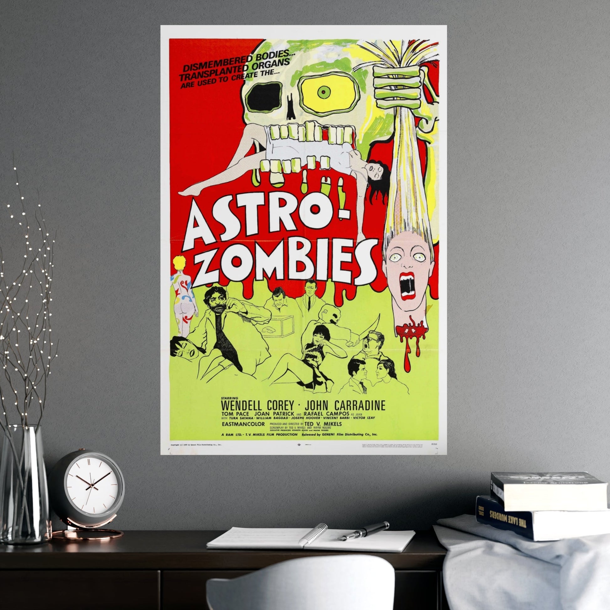 ASTRO ZOMBIES (2) 1968 - Paper Movie Poster-The Sticker Space