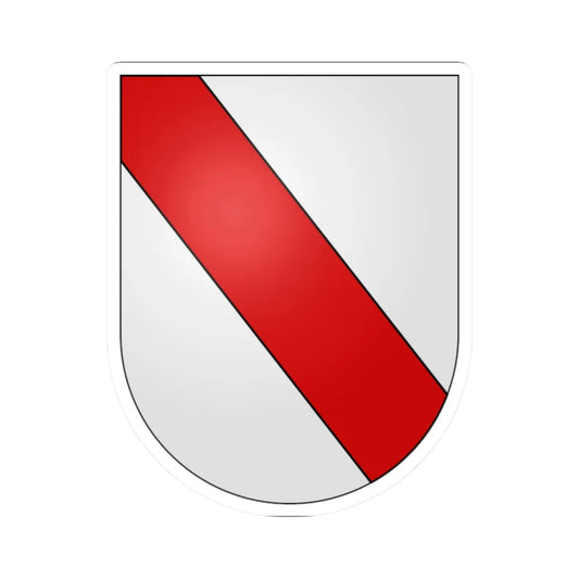 Asuel-coat of arms (Switzerland) (Coat of Arms) STICKER Vinyl Kiss-Cut Decal 2 Inch White - The Sticker Space