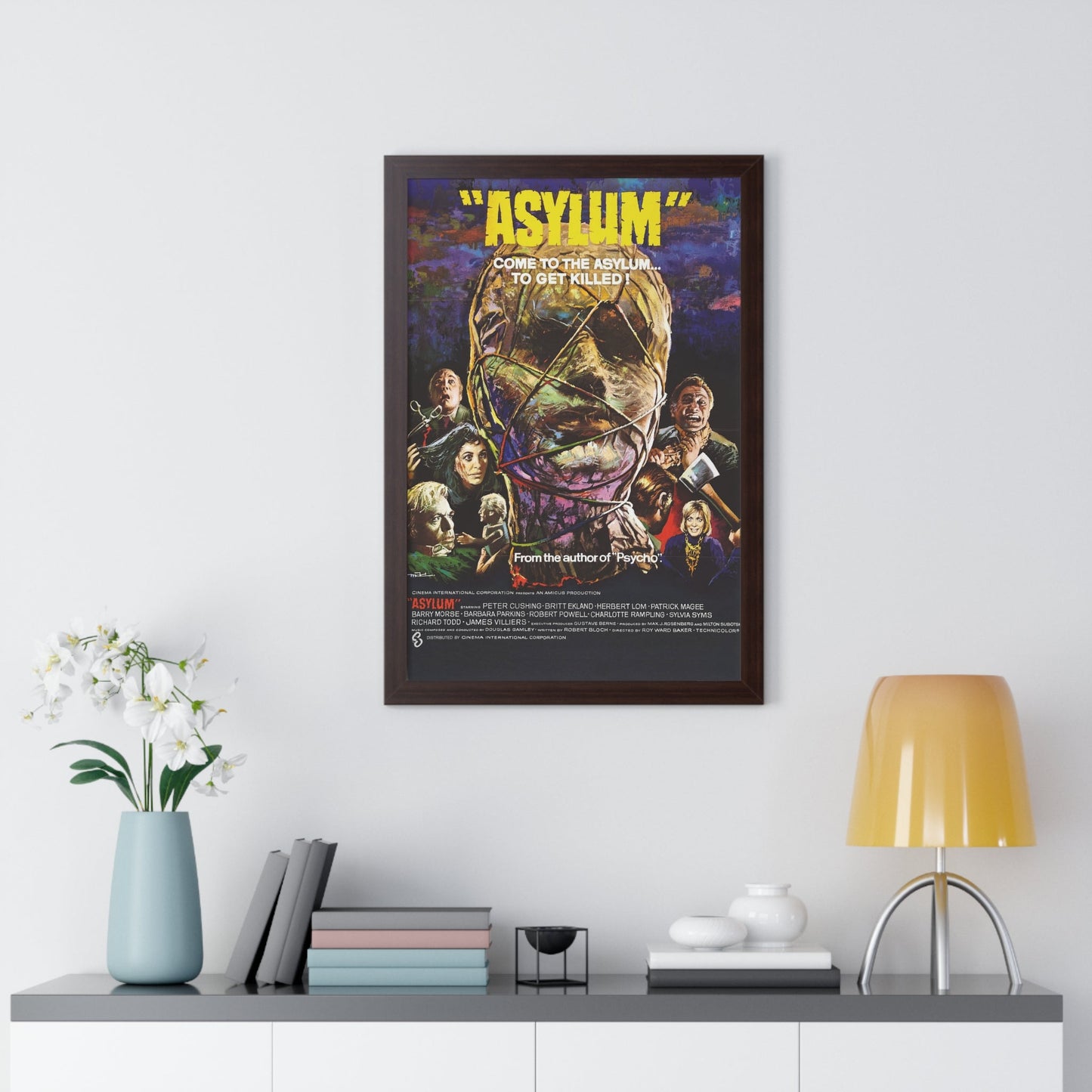 ASYLUM 1972 - Framed Movie Poster-The Sticker Space