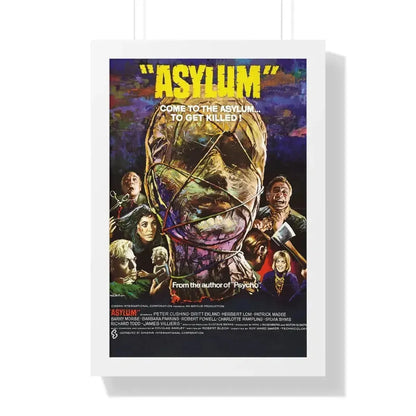 ASYLUM 1972 - Framed Movie Poster 16″ x 24″ White - The Sticker Space