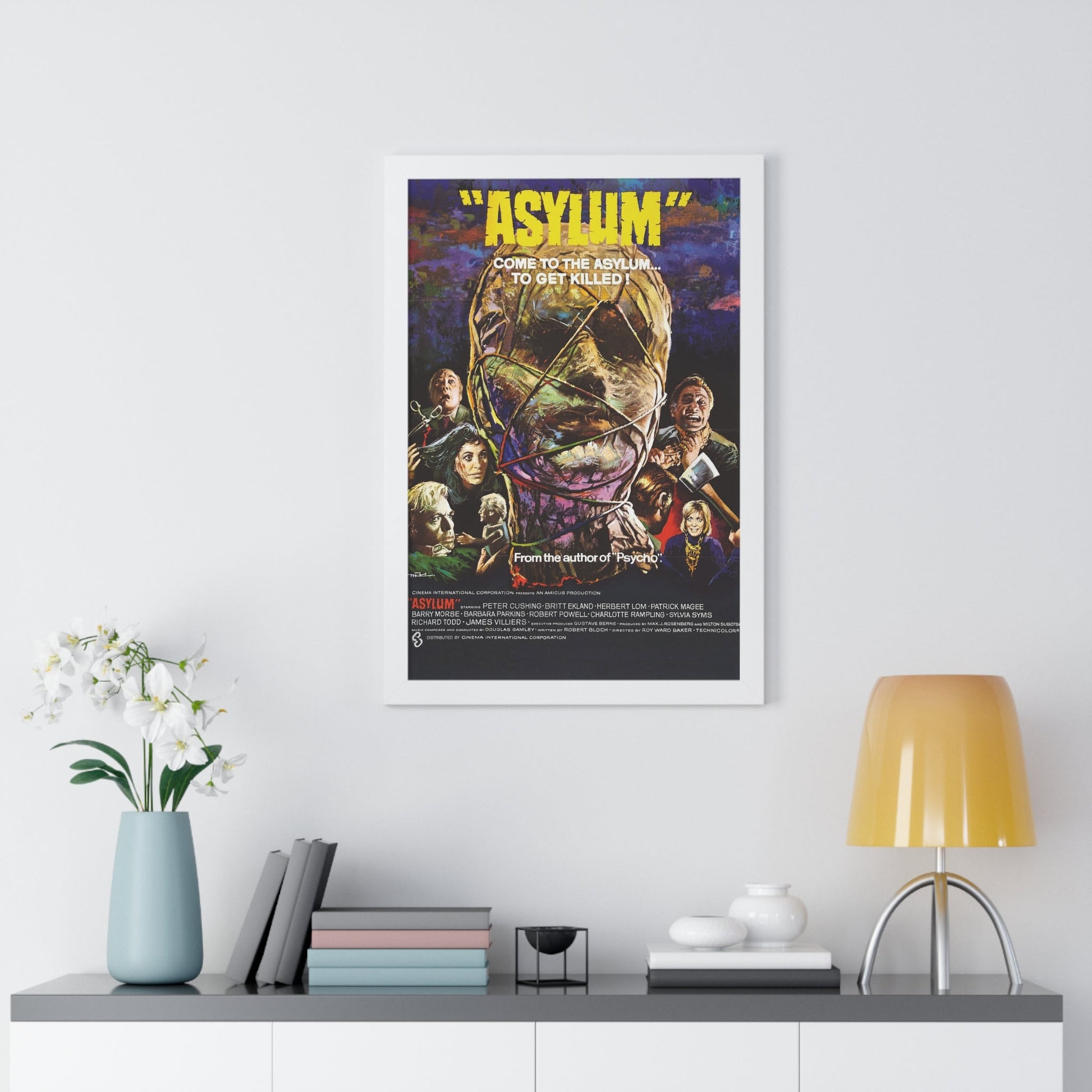 ASYLUM 1972 - Framed Movie Poster-The Sticker Space